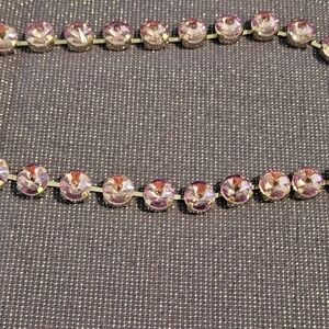 Elegant Pink Crystal Necklace